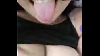 Play A fat woman shows her breasts when she talks on video