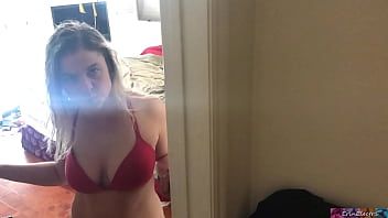Play Young blonde with beautiful breasts who wants to be fucked in the throat by a guy who knows
