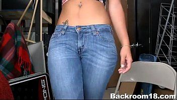 Play Redhead Latina penetrated the table in a warehouse