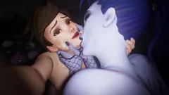 play 3D Overwatch Hentai: Widowmaker e Compilação de Tracer Creampie