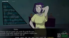 Redă Fata emo emoțională de la adolescenți titani devine obraznică în tricou mic