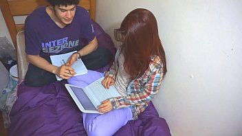 Play Redhead penetrated the dorm room by a colleague
